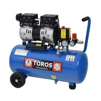 ΑΕΡΟΣΥΜΠΙΕΣΤΗΣ OILFREE ΧΑΜΗΛΟΥ ΘΟΡΥΒΟΥ (SILENT) 24LT 1,0HP TOROS (602087)