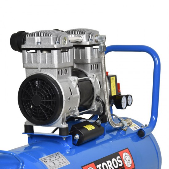 ΑΕΡΟΣΥΜΠΙΕΣΤΗΣ OILFREE ΧΑΜΗΛΟΥ ΘΟΡΥΒΟΥ (SILENT) 50LT/2,0HP TOROS (602088)