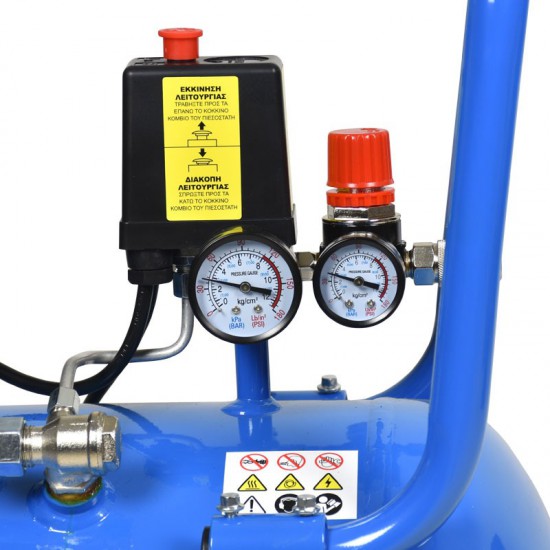 ΑΕΡΟΣΥΜΠΙΕΣΤΗΣ OILFREE ΧΑΜΗΛΟΥ ΘΟΡΥΒΟΥ (SILENT) 50LT/2,0HP TOROS (602088)