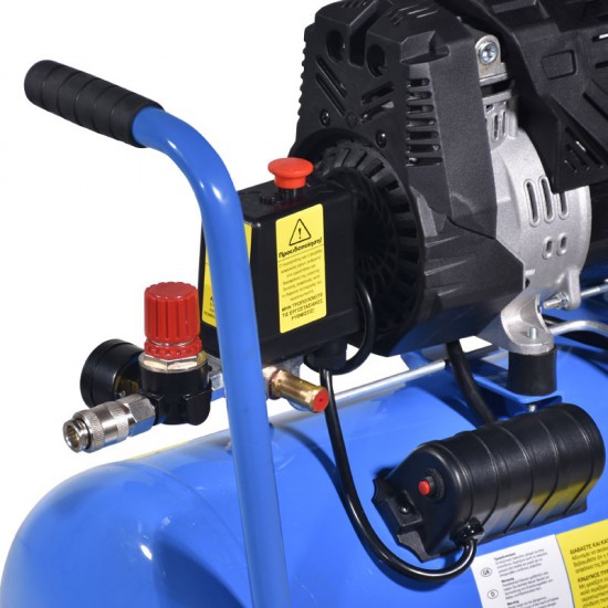 ΑΕΡΟΣΥΜΠΙΕΣΤΗΣ OILFREE ΧΑΜΗΛΟΥ ΘΟΡΥΒΟΥ (SEMISILENT) 24LT/2,0HP 10 BAR TOROS (602089)
