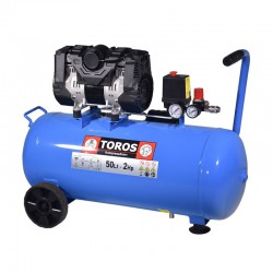 ΑΕΡΟΣΥΜΠΙΕΣΤΗΣ OILFREE ΧΑΜΗΛΟΥ ΘΟΡΥΒΟΥ (SEMISILENT) 50LT/2,0HP 10 BAR TOROS (602090)
