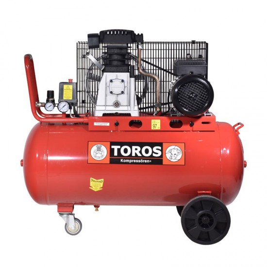 ΑΕΡΟΣΥΜΠΙΕΣΤΗΣ ΜΕ ΙΜΑΝΤΑ 90Lt 3HP 230V TOROS (602091)