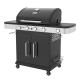 ΨΗΣΤΑΡΙΑ ΥΓΡΑΕΡΙΟΥ BBQ PREMIUM LINE 4 ΕΣΤΙΕΣ ΚΑΙ 1 ΠΛΑΪΝΟ ΜΑΤΙ UNIMAC (661316)