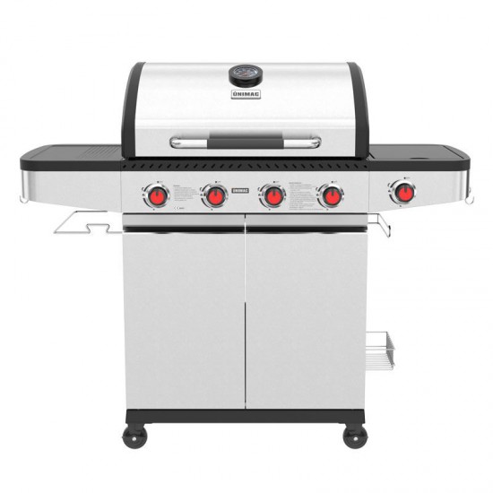 ΨΗΣΤΑΡΙΑ ΥΓΡΑΕΡΙΟΥ INOX BBQ PREMIUM LINE 4 ΕΣΤΙΕΣ ΚΑΙ 1 ΠΛΑΪΝΟ ΜΑΤΙ UNIMAC (661317)