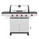 ΨΗΣΤΑΡΙΑ ΥΓΡΑΕΡΙΟΥ INOX BBQ PREMIUM LINE 4 ΕΣΤΙΕΣ ΚΑΙ 1 ΠΛΑΪΝΟ ΜΑΤΙ UNIMAC (661317)
