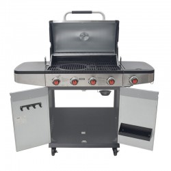 ΨΗΣΤΑΡΙΑ ΥΓΡΑΕΡΙΟΥ INOX BBQ PREMIUM LINE 4 ΕΣΤΙΕΣ ΚΑΙ 1 ΠΛΑΪΝΟ ΜΑΤΙ UNIMAC (661317)