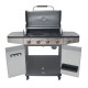ΨΗΣΤΑΡΙΑ ΥΓΡΑΕΡΙΟΥ INOX BBQ PREMIUM LINE 4 ΕΣΤΙΕΣ ΚΑΙ 1 ΠΛΑΪΝΟ ΜΑΤΙ UNIMAC (661317)