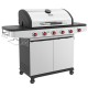 ΨΗΣΤΑΡΙΑ ΥΓΡΑΕΡΙΟΥ INOX BBQ PREMIUM LINE 5 ΕΣΤΙΕΣ ΚΑΙ 1 ΠΛΑΪΝΟ ΜΑΤΙ UNIMAC (661318)