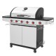 ΨΗΣΤΑΡΙΑ ΥΓΡΑΕΡΙΟΥ INOX BBQ PREMIUM LINE 5 ΕΣΤΙΕΣ ΚΑΙ 1 ΠΛΑΪΝΟ ΜΑΤΙ UNIMAC (661318)