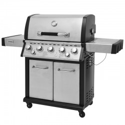 ΨΗΣΤΑΡΙΑ ΥΓΡΑΕΡΙΟΥ INOX BBQ PREMIUM LINE 5 ΕΣΤΙΕΣ , 1 ΠΛΑΪΝΟ ΜΑΤΙ KAI 1 ΚΑΥΣΤΗΡΑ INFRARED UNIMAC (661319)
