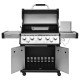 ΨΗΣΤΑΡΙΑ ΥΓΡΑΕΡΙΟΥ INOX BBQ PREMIUM LINE 5 ΕΣΤΙΕΣ , 1 ΠΛΑΪΝΟ ΜΑΤΙ KAI 1 ΚΑΥΣΤΗΡΑ INFRARED UNIMAC (661319)