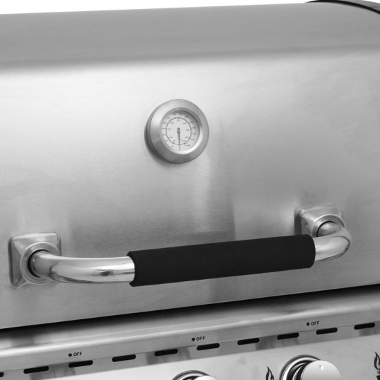 ΨΗΣΤΑΡΙΑ ΥΓΡΑΕΡΙΟΥ INOX BBQ PREMIUM LINE 5 ΕΣΤΙΕΣ , 1 ΠΛΑΪΝΟ ΜΑΤΙ KAI 1 ΚΑΥΣΤΗΡΑ INFRARED UNIMAC (661319)