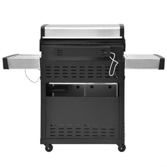 ΨΗΣΤΑΡΙΑ ΥΓΡΑΕΡΙΟΥ INOX BBQ PREMIUM LINE 5 ΕΣΤΙΕΣ , 1 ΠΛΑΪΝΟ ΜΑΤΙ KAI 1 ΚΑΥΣΤΗΡΑ INFRARED UNIMAC (661319)