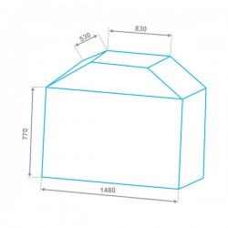 ΚΑΛΥΜΜΑ ΠΡΟΣΤΑΣΙΑΣ ΓΙΑ GAS BBQ 5 ΕΣΤΙΩΝ UNIMAC (661387)