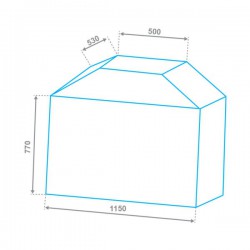 ΚΑΛΥΜΜΑ ΠΡΟΣΤΑΣΙΑΣ ΓΙΑ GAS BBQ 2 ΕΣΤΙΩΝ UNIMAC (661391)