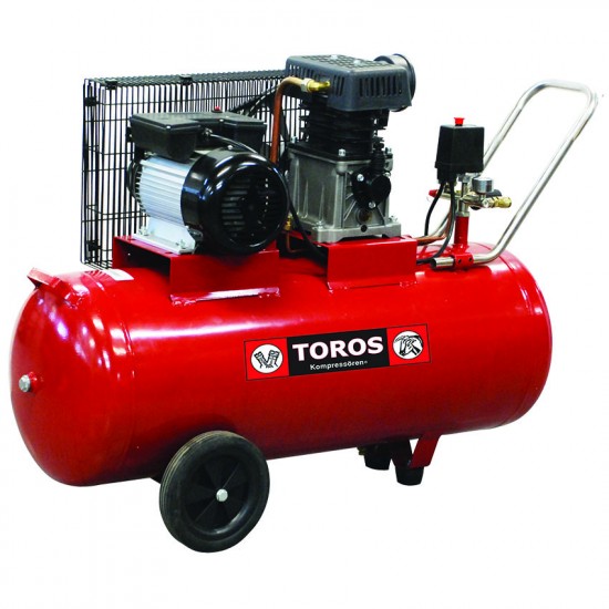 Αεροσυμπιεστής Μονοφασικός 100Lt. - 3Hp TOROS ZA65-100 (40144)