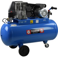 Αεροσυμπιεστής Μονοφασικός TOROS N2.8S-100C-3M (3HP) - 602008