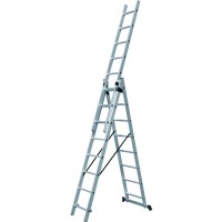 Σκάλες ΤΡΙΠΛΕΣ Επεκτεινόμενες Αλουμινίου Επαγ/κές 631120