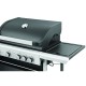 Ψησταριά BBQ υγραερίου UNIMAC TREND 661315 14500W με 4 καυστήρες + 1 πλαινή εστία ( 661315 )