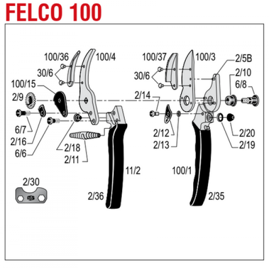 FELCO ΚΑΤΑΛΟΓΟΣ ΑΝΤΑΛΛΑΚΤΙΚΩΝ FELCO 100