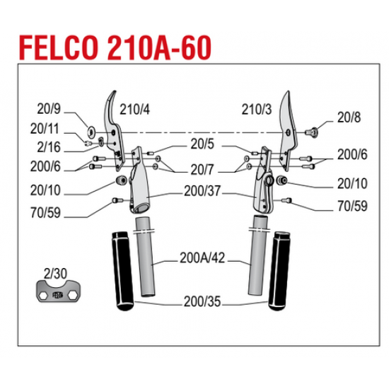 FELCO ΚΑΤΑΛΟΓΟΣ ΑΝΤΑΛΛΑΚΤΙΚΩΝ FELCO 210A-60