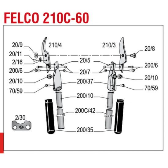 FELCO ΚΑΤΑΛΟΓΟΣ ΑΝΤΑΛΛΑΚΤΙΚΩΝ FELCO 210C-60