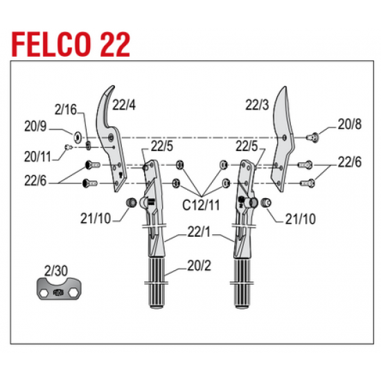 FELCO ΚΑΤΑΛΟΓΟΣ ΑΝΤΑΛΛΑΚΤΙΚΩΝ FELCO 22