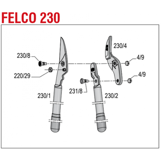 FELCO ΚΑΤΑΛΟΓΟΣ ΑΝΤΑΛΛΑΚΤΙΚΩΝ FELCO 230