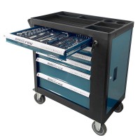 BORMANN Pro BWR7600SET Εργαλειοφορέας 6 Συρτάρια Πλαϊνό Ντουλάπι Και 120 Εργαλεία Cr-V (035794)