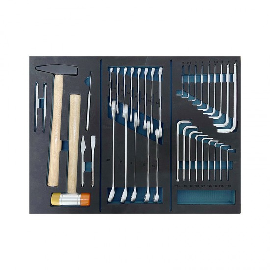 BORMANN Pro BWR7600SET Εργαλειοφορέας 6 Συρτάρια Πλαϊνό Ντουλάπι Και 120 Εργαλεία Cr-V (035794)