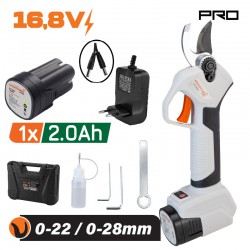 NAKAYAMA Pro EC1300 Ψαλίδι Κλάδου Μπαταρίας 16.8V,Brushless,Κοπή 0-22/0-28mm, 690gr ,Μπαταρία 2Ah (053064)