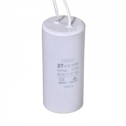 ΠΥΚΝΩΤΗΣ ΛΕΙΤΟΥΡΓΙΑΣ 27 μF ΜΕ ΚΑΛΩΔΙΟ ΓΙΑ ΕΠΑΓΩΓΙΚΟΥΣ ΚΙΝΗΤΗΡΕΣ (63570)
