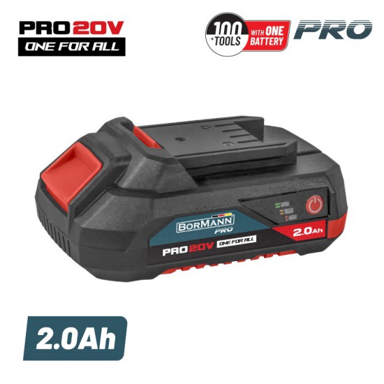BORMANN Pro BBP2002 Μπαταρία 20V, Li-Ion-2.0Ah (033059)