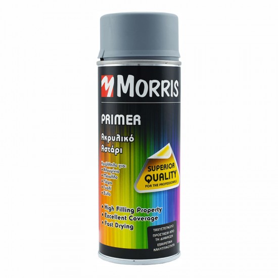 Αστάρι Ακρυλικό (Primer) Γκρί 400ml Morris 28553