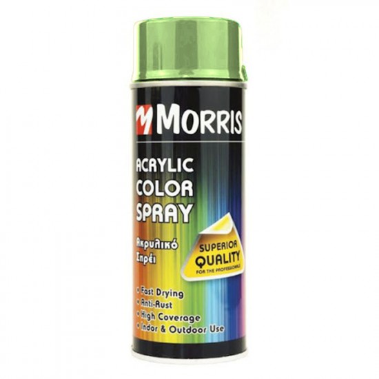 Ακρυλικό Σπρέι Morris RAL6018 GLOSS YELLOW GREEN 400 ml