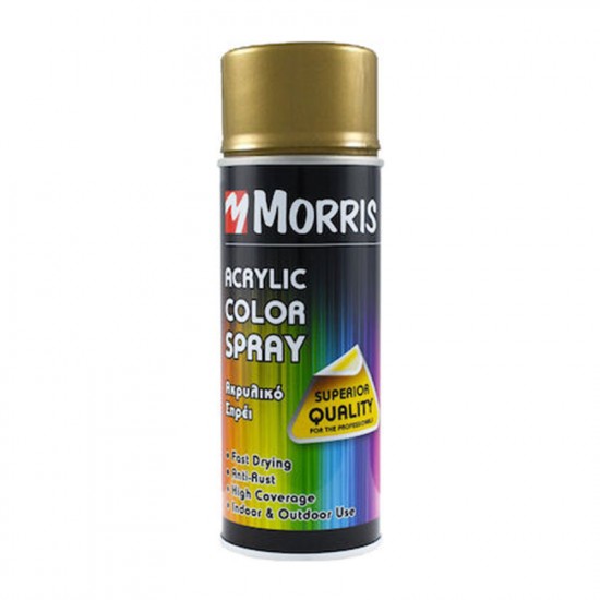 Ακρυλικό σπρέι χρώματος Χρυσό Σατινέ Ral 1036 Morris 400 ml