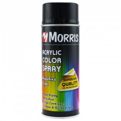 Σπρέi χρώματος ακρυλικό Μαύρο Ματ Morris  (RAL 9005) 400ml